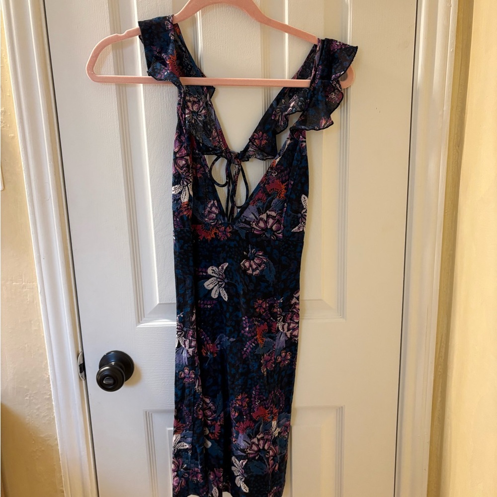 Free people Floral Ruffle mini Dress